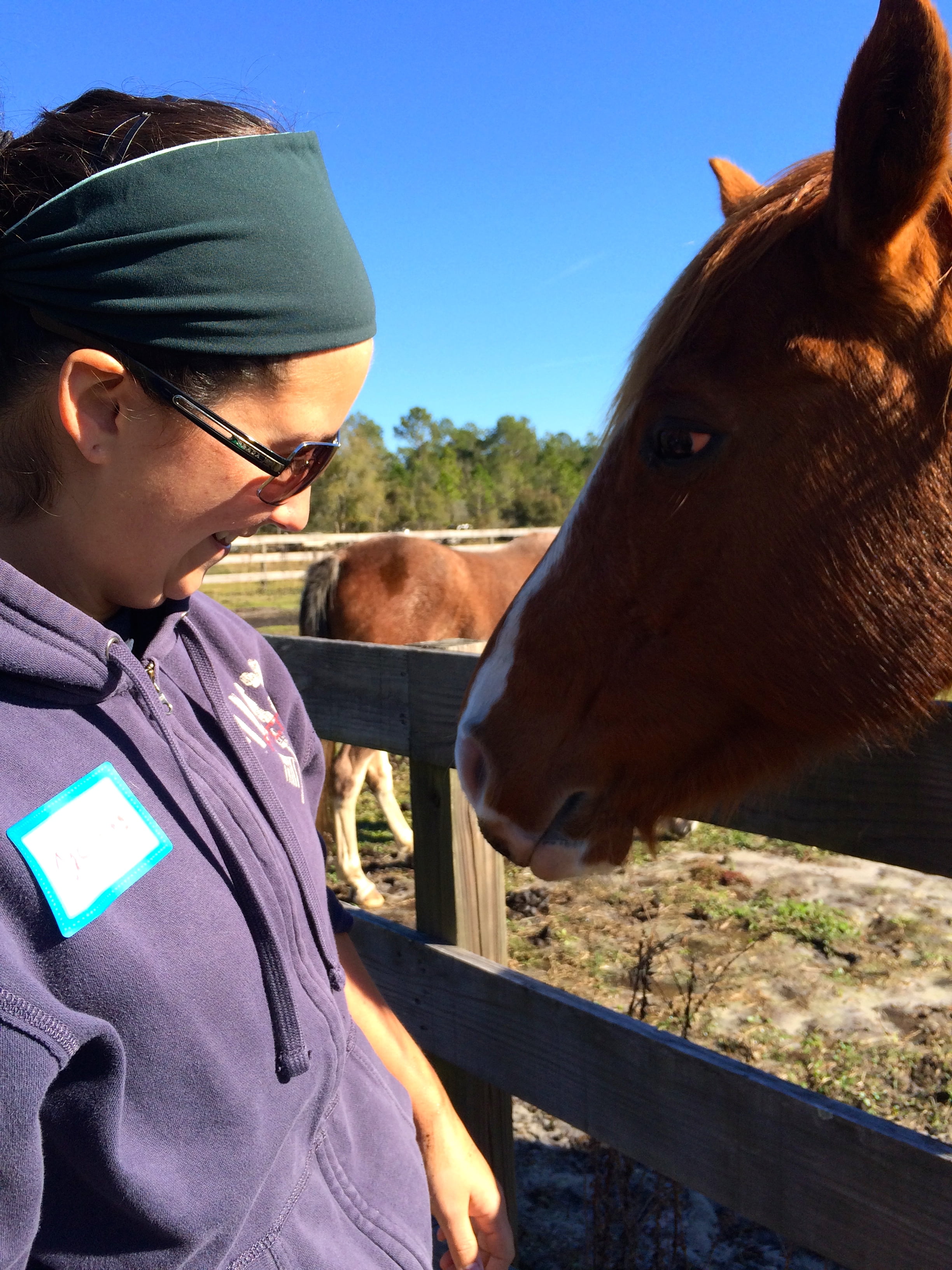 Jessy with George the horse